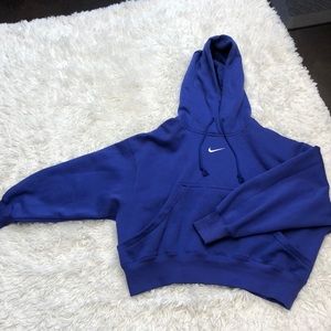 Nike purple center check hoodie!
